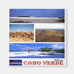 zCV022 CAPE VERDE, Mosaic, Afrika, Fridge Magnet