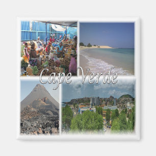 zCV025 CAPE VERDE, Mosaic, Afrika, Fridge Magnet
