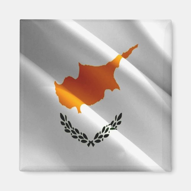 zCY002 med CYPRIOT FLAG, Cypern, Fridge Magnet (Framsidan)