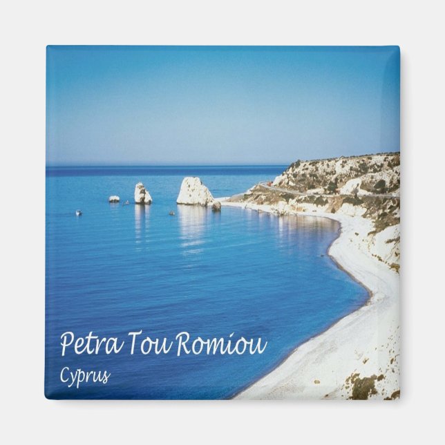 zCY008 PETRA TOU ROMIOU Cyprus, Fridge Magnet (Framsidan)