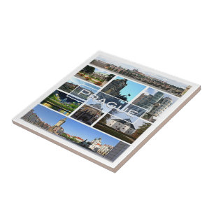 zCZ004 PRAGUE Tjeckien, Kakelplatta