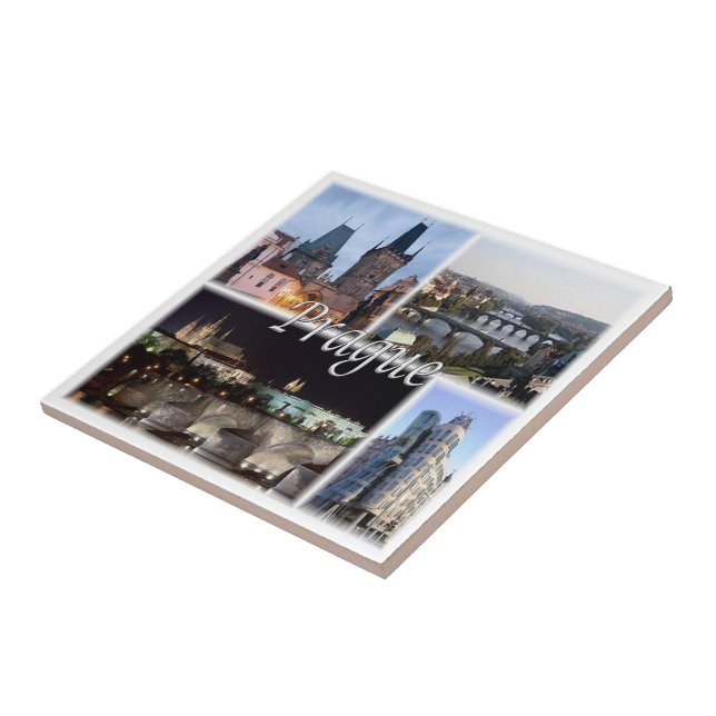 zCZ005 PRAGUE Tjeckien, Kakelplatta (Sidan)