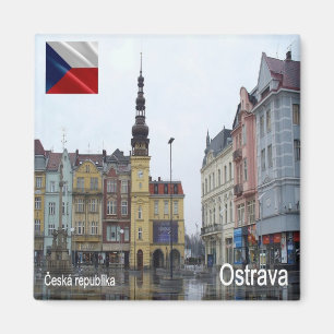 zCZ012 OSTRAVA Tjeckien, Fridge Magnet