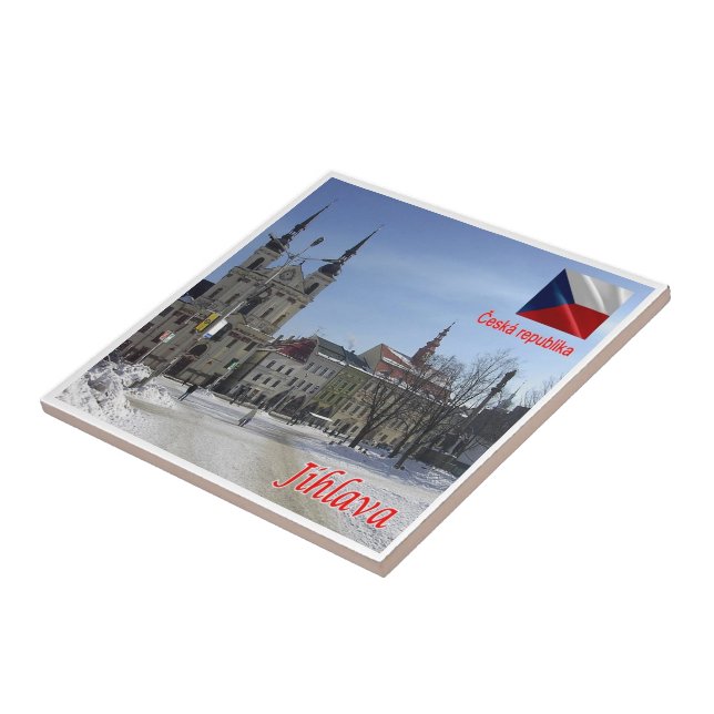 zCZ015 JIHLAVA Tjeckien, Kakelplatta (Sidan)