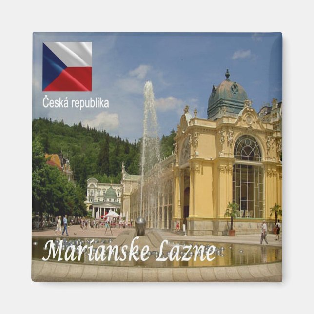 zCZ017 MARIANSKE LAZNE Tjeckien, Fridge Magnet (Framsidan)