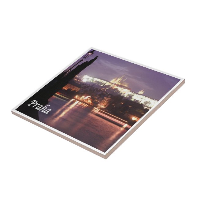 zCZ022 PRAGUE Tjeckien, Kakelplatta (Sidan)