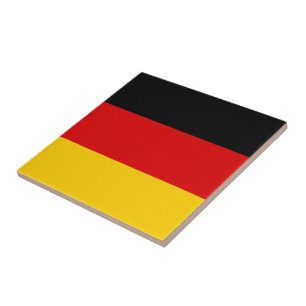 zDE001 GERMAN FLAGGA, Tyskland, Kakelplatta