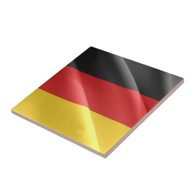zDE002 GERMAN wave FLAGGA, Tyskland, Kakelplatta (Sidan)