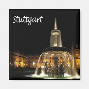 zDE004 STUTTGART Tyskland, Fridge Magnet