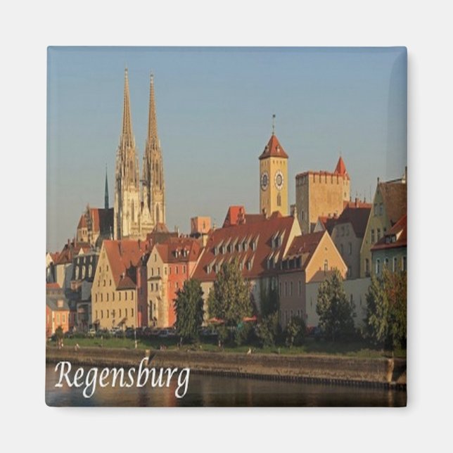 zDE007 REGENSBURG Tyskland, Fridge Magnet (Framsidan)
