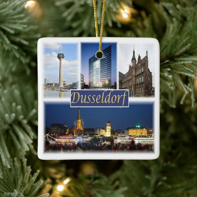 zDE008 DUSSELDORF, Tyskland, Europa, Julgransprydnad Keramik (Träd)