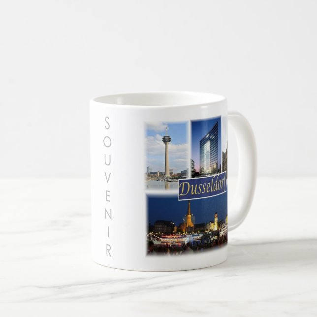 zDE008 DUSSELDORF, Tyskland, Europa, Kaffemugg (Framsida höger)