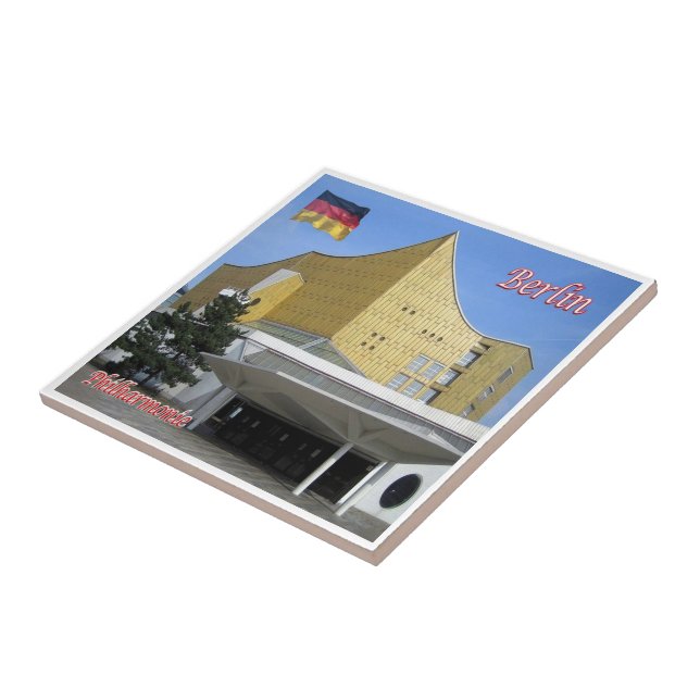 zDE010 BERLIN Philharmonie Tyskland, Kakelplatta (Sidan)