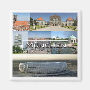 zDE012 MUNICH MÜNCHEN mosaic Tyskland - Magnet