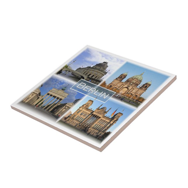 zDE018 BERLIN Tysklant, Kakelplatta (Sidan)