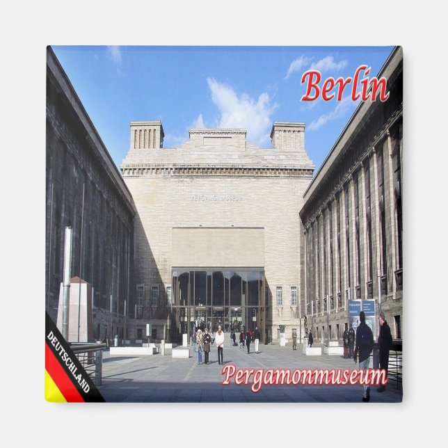 zDE044 BERLIN Pergamon museum Tysklant, Fridge Magnet (Framsidan)
