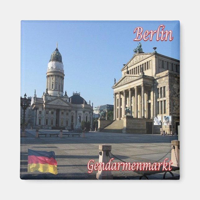 zDE066 BERLIN GENDARMENMARKT Tyskland, Fridge Magnet (Framsidan)