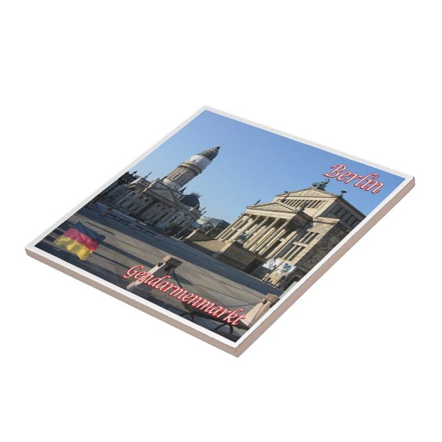 zDE066 BERLIN GENDARMENMARKT Tyskland, Kakelplatta (Sidan)