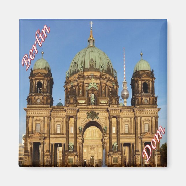 zDE067 BERLIN Berliner Dom, Tyskland, Fridge Magnet (Framsidan)