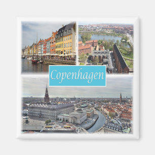 zDK003 COPENHAGEN Danmark, Fridge Magnet