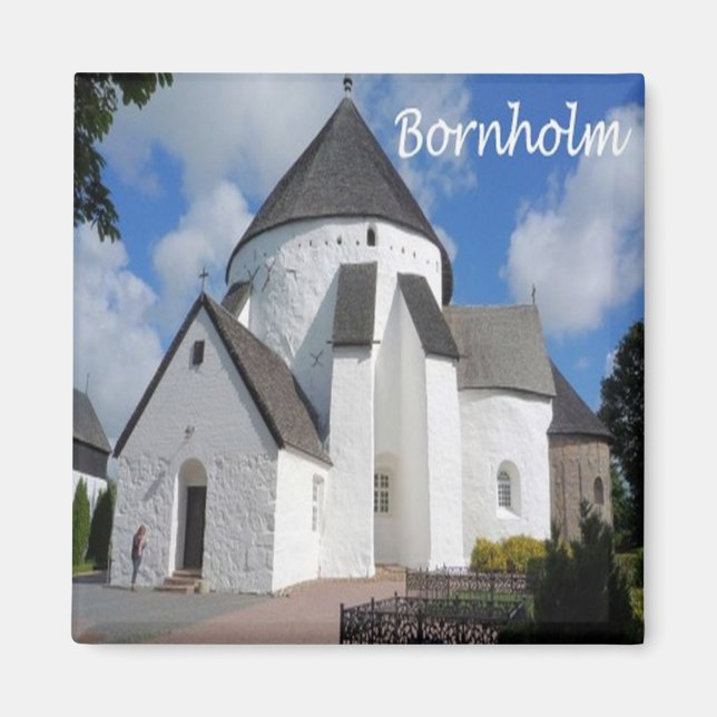 zDK004 BORNHOLM Danmark - Fridge Magnet (Framsidan)