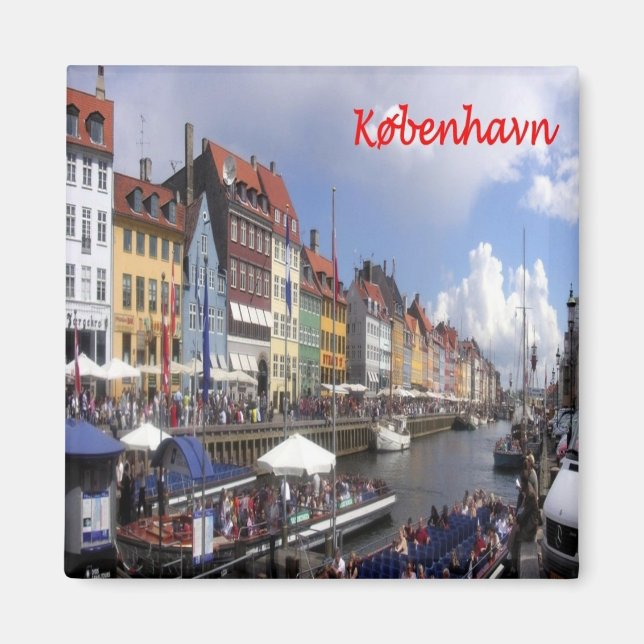 zDK005 Köpenhamn Danmark - Fridge Magnet (Framsidan)