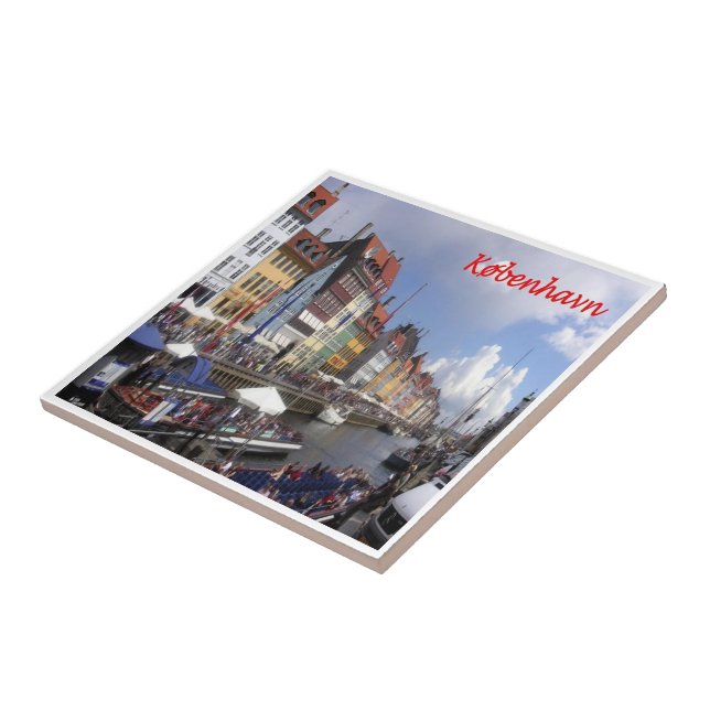 zDK005 Köpenhamn Danmark, Kakelplatta (Sidan)