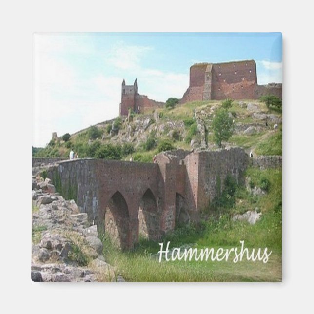 zDK006 HAMMERHSHUS, Frisiska öarna, Fridge Magnet (Framsidan)