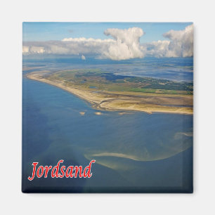 zDK007 JORDSAND Frisian Islands Danmark, Fridge Magnet