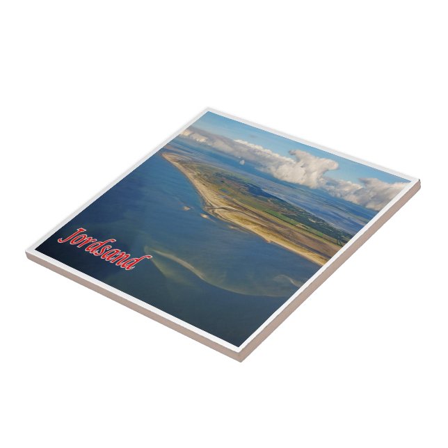 ZDK007 JORDSAND Frisian Islands Danmark Kakelplatta (Sidan)