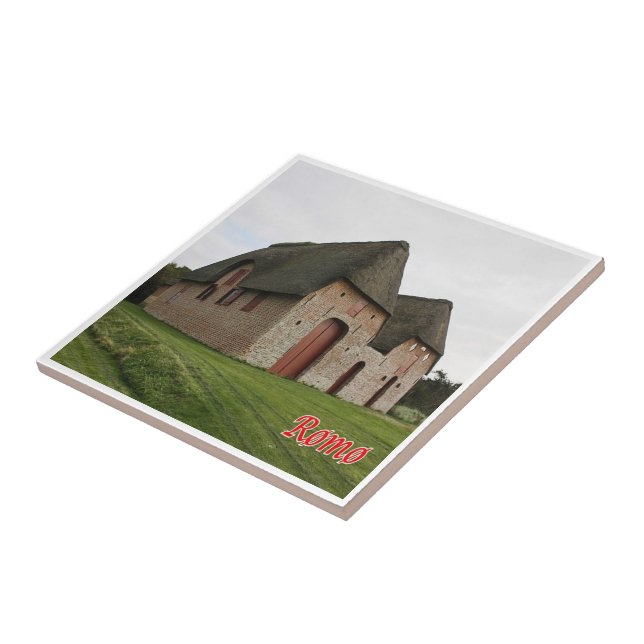 zDK009 ROMO KOMMANDØRG Frisiska öarna Kakelplatta (Sidan)