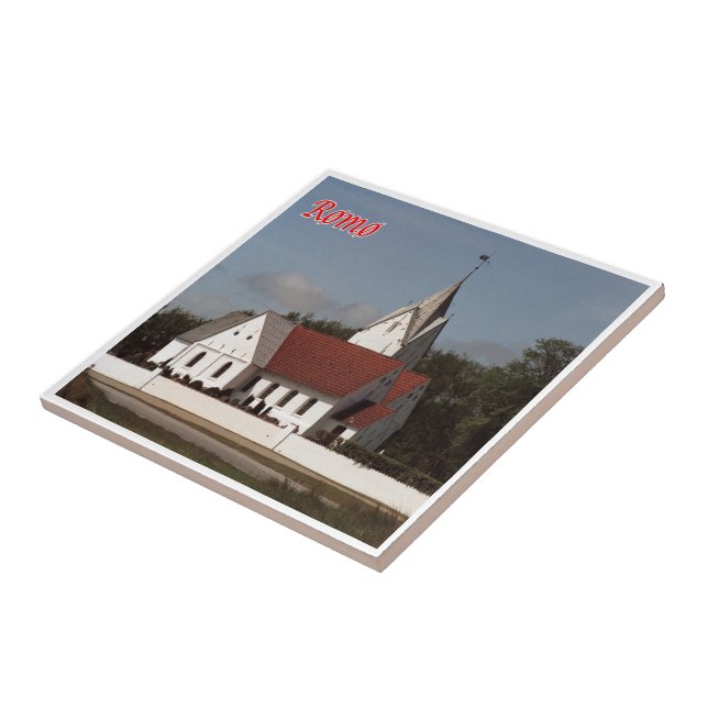 zDK015 ROMO SAINT CLEMEN KIRKE Frisian Islands Kakelplatta (Sidan)