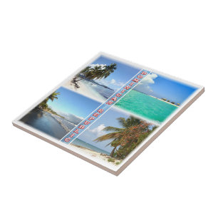 zDO004 DOMINICAN REPUBLIC, Mosaic, Amerika, Kakelplatta