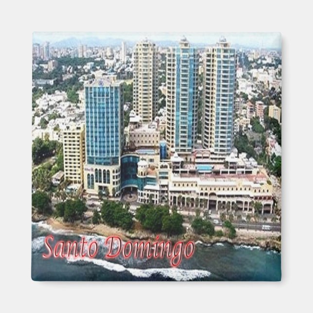 zDO006 SANTO DOMINGO, Malecon Center, Fridge Magnet (Framsidan)