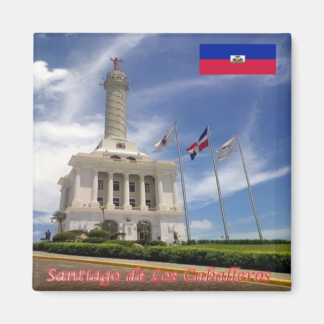 zDO013 SANTIAGO DE LOS CABALLELOS, Fridge Magnet (Framsidan)