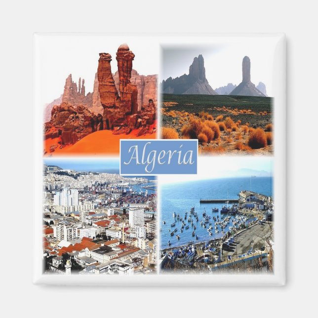 zDZ009 ALGERI mosaic, Algeriet, Afrika, Fridge Magnet (Framsidan)