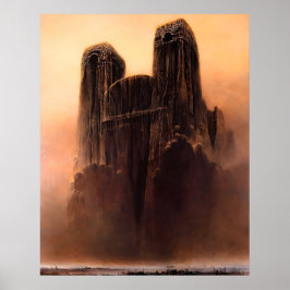 Zdzislaw Beksinski konst målning Poster