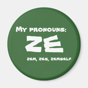 Ze eller beställnings- pronomen magnet