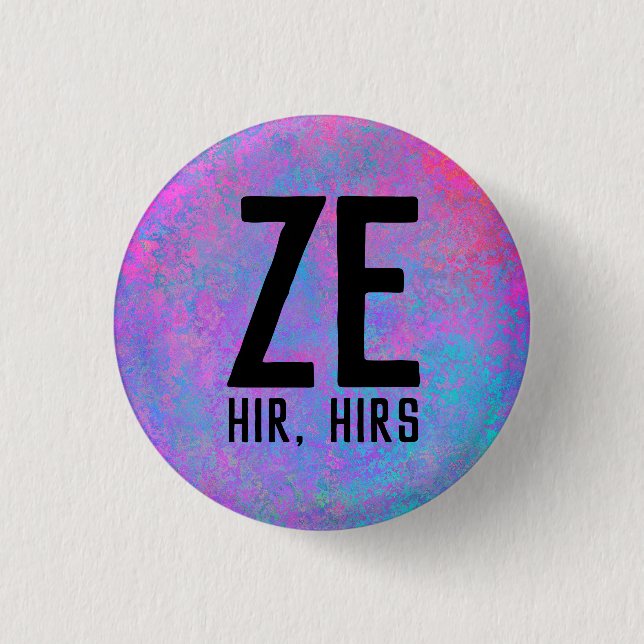 Ze Hir Hirs Pronomen Knapp (Framsida)