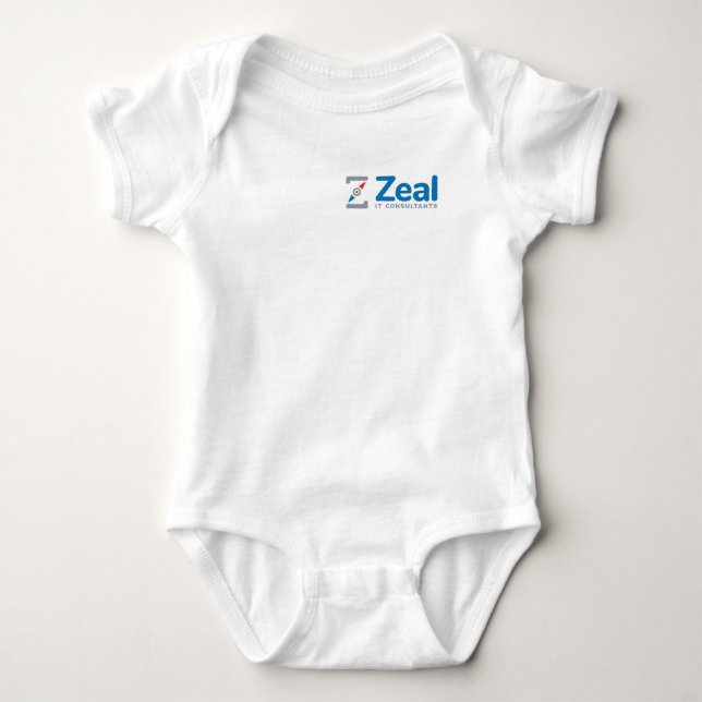 Zeal Baby Onsie T Shirt (Framsida)
