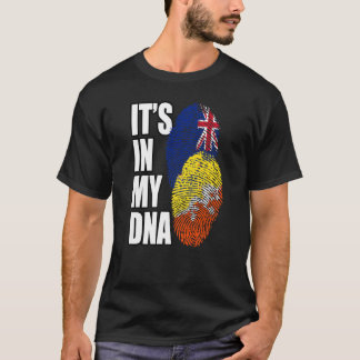 Zealändare och bhutanesiskt mix DNA Flagga arv T Shirt