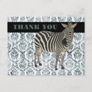 Zeb Tack Damask Postcard Vykort