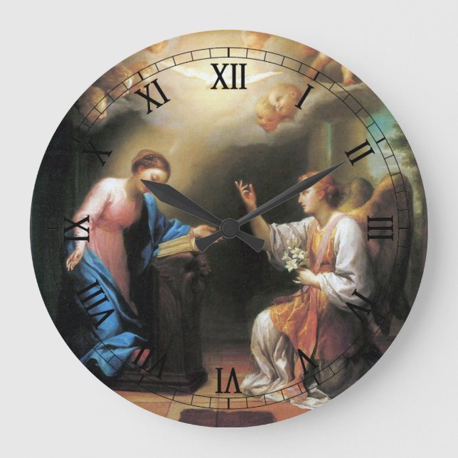 Zebedaios son Annunciation av Anton Raphael Mengs Stor Klocka (Framsida)