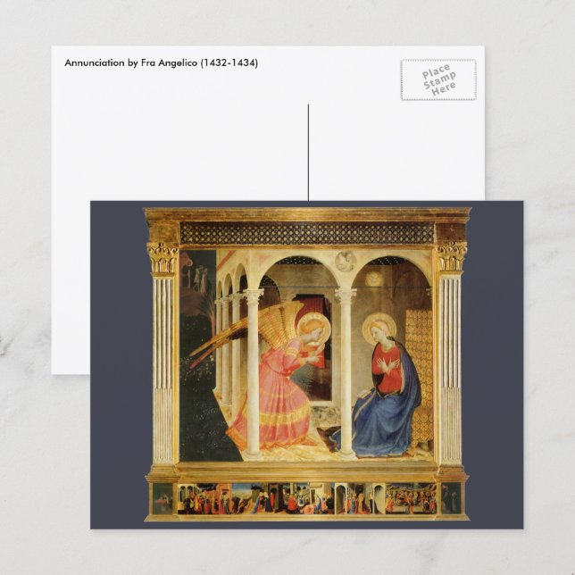 Zebedee av Fra Angelico, renässansens finkonst Vykort (Fram/baksida)