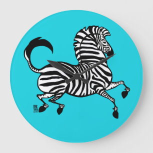 Zebra 1 Clock Stor Klocka