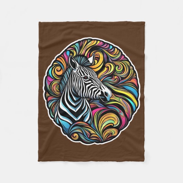 Zebra 1 fleecefilt (Framsidan)