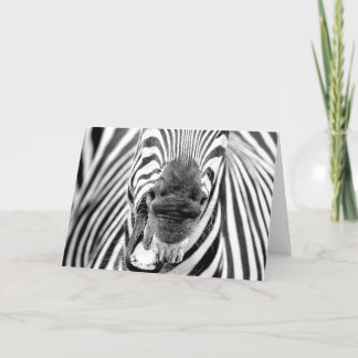 Zebra #1-hälsningskort kort