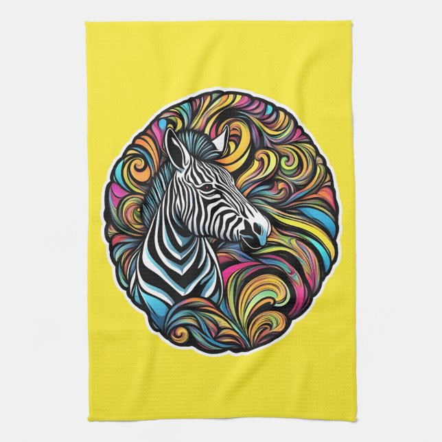 Zebra 1 kökshandduk (Vertikal)