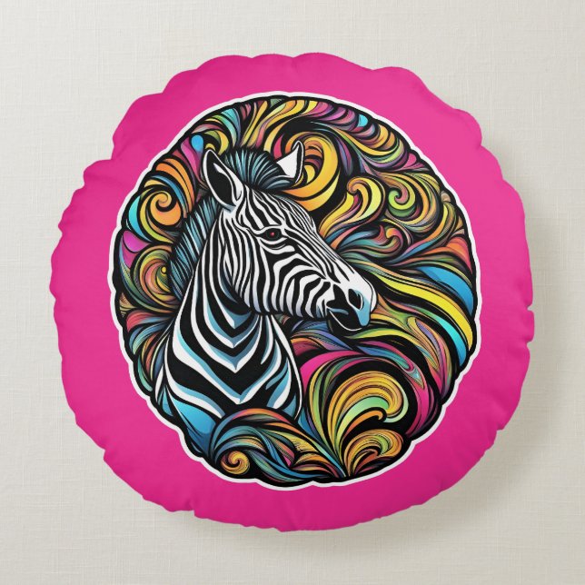 Zebra 1 rund kudde (Framsidan)