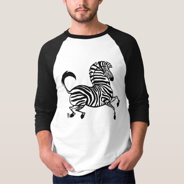 Zebra 1 Tshirt T Shirt (Framsida)
